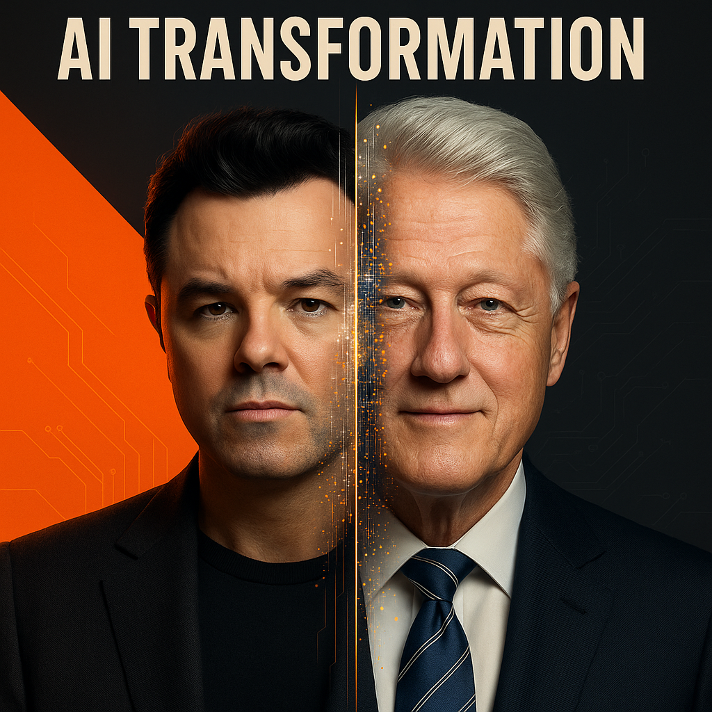 Seth MacFarlane nutzt KI, um als Bill Clinton in Ted aufzutreten