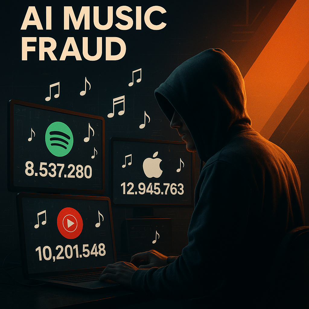 8 Millionen Dollar durch Scheinstreams: Mann gesteht AI-Musikbetrug